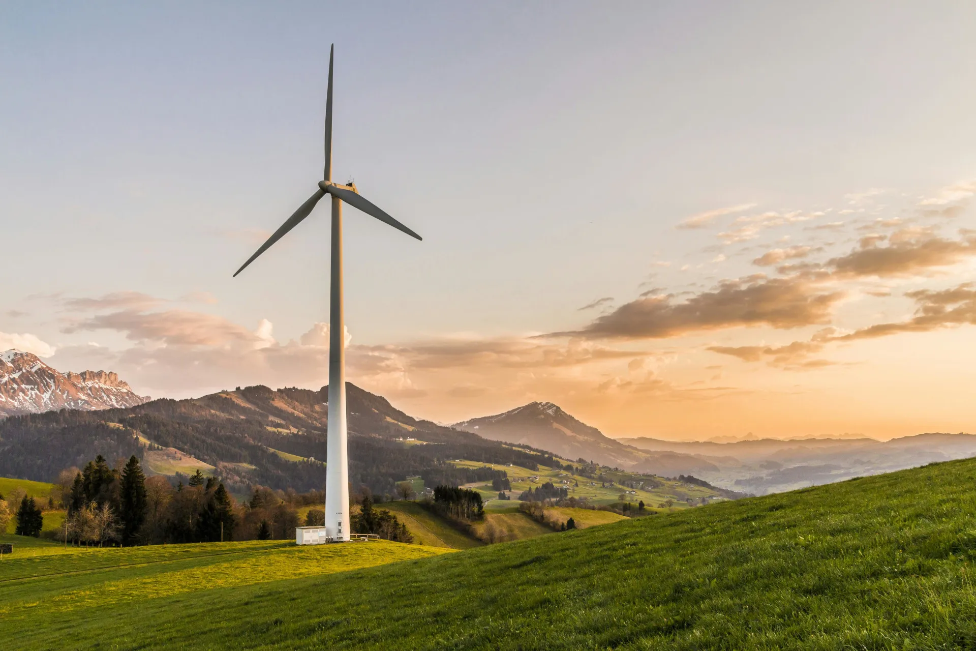 A picture depicting wind energy that links to energy management.