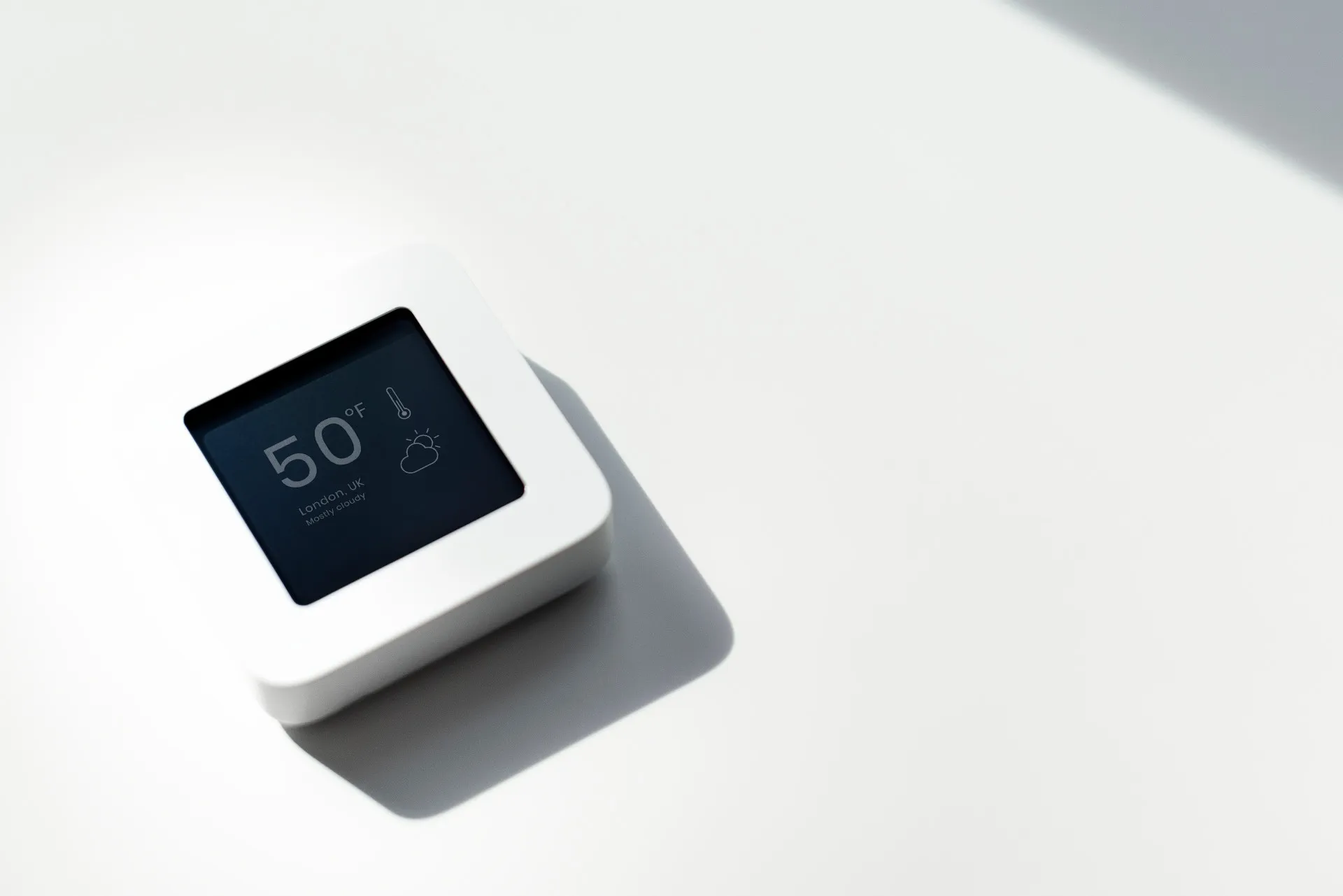 A picture of a digital thermometer